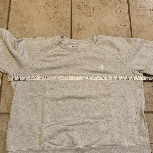 💙 Champion Crewneck Sweatshirt Gray Men’s Size XXL - Picture 6 of 8
